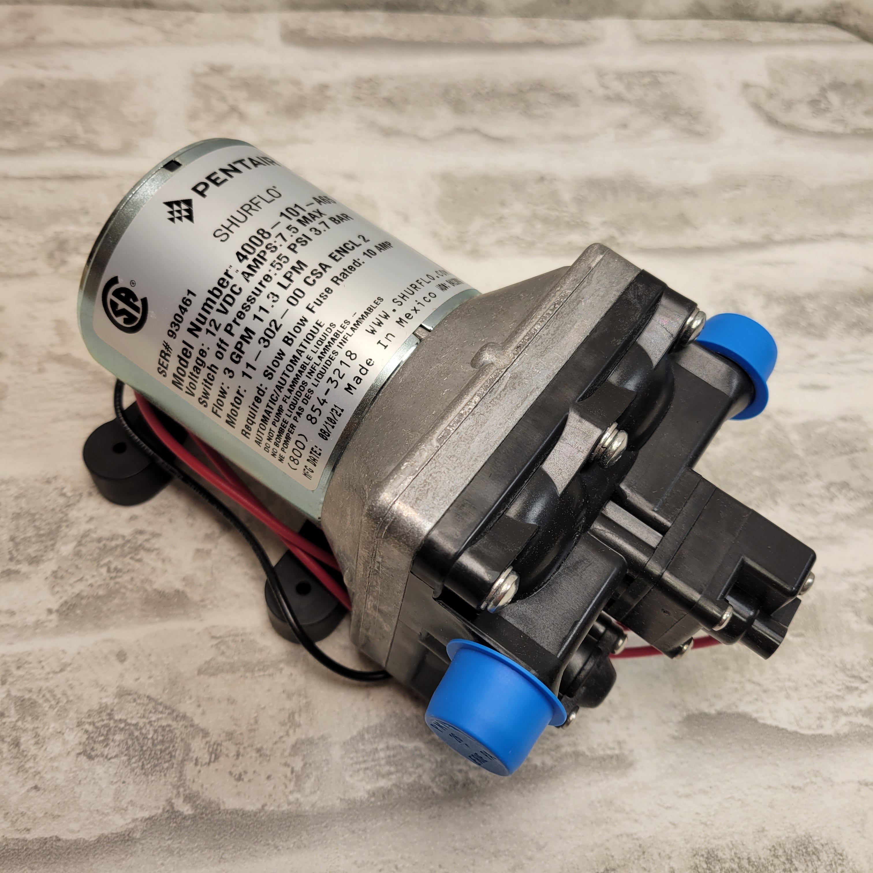 SHURflo 12v 3.0 GPM Revolution RV Water Pump # 4008-101-A65 (7544730124526)